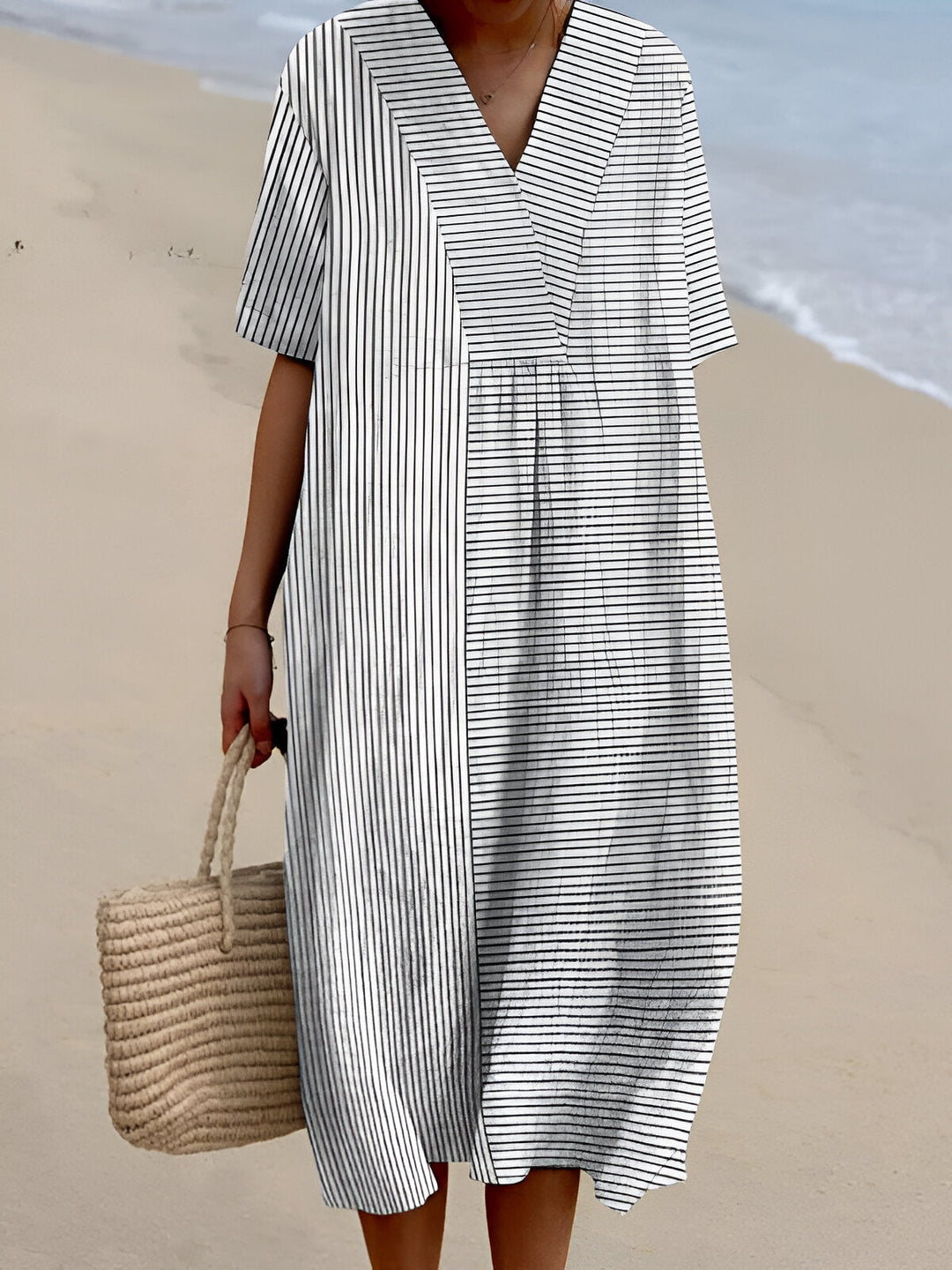 Quirine| Bedruckter Morgenrock Sommerbrise
