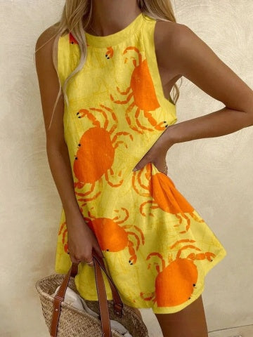 Orvienne | Mini-Kleid mit Krebsdruck