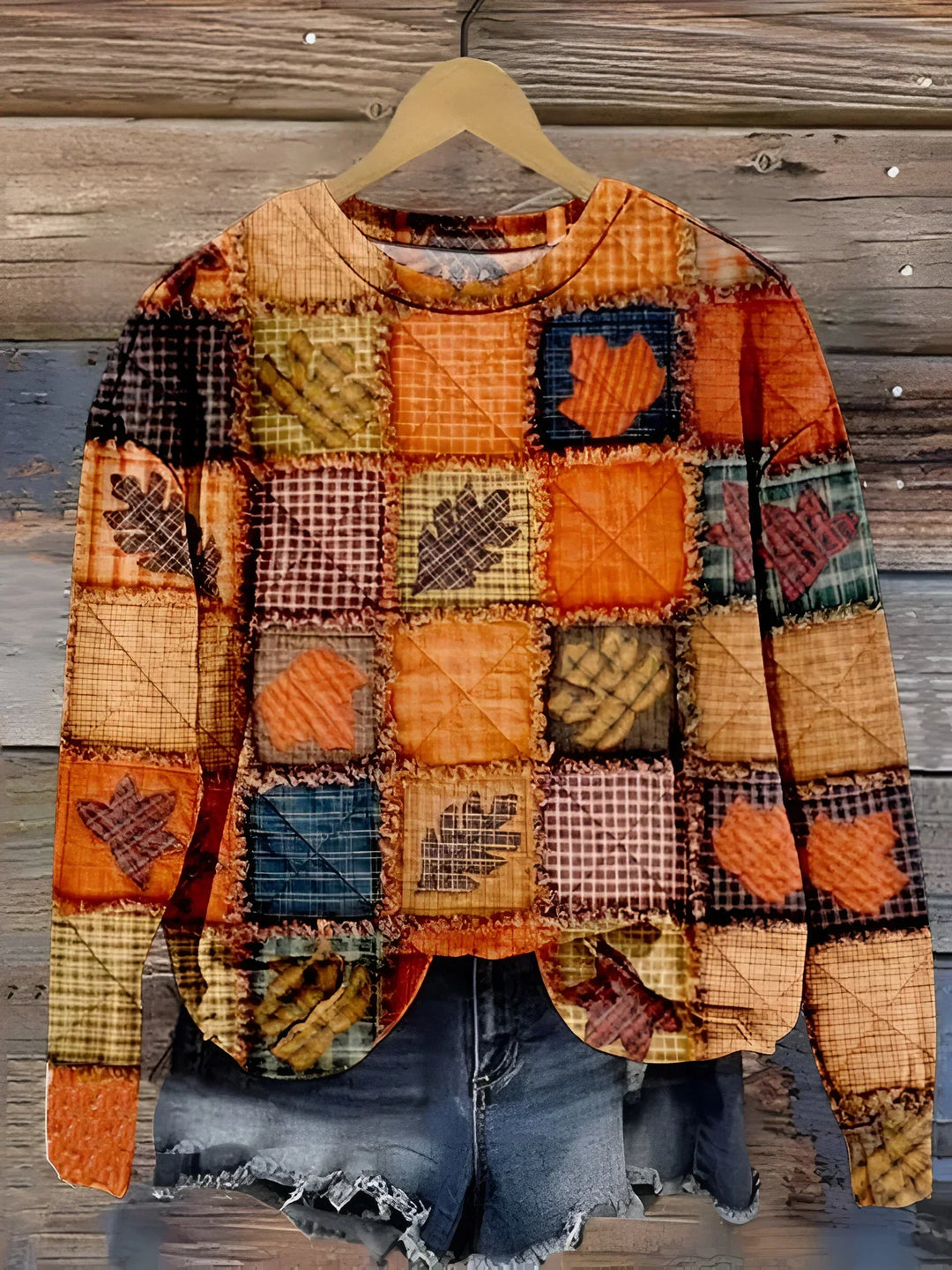 Evelien -Weicher Patchwork-Pullover