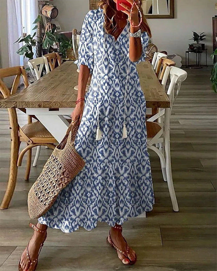 Dianna- Boho Bauchbedeckendes Kleid