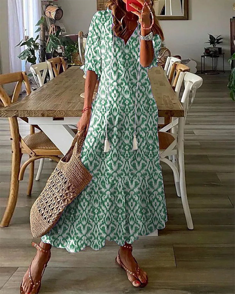 Dianna- Boho Bauchbedeckendes Kleid
