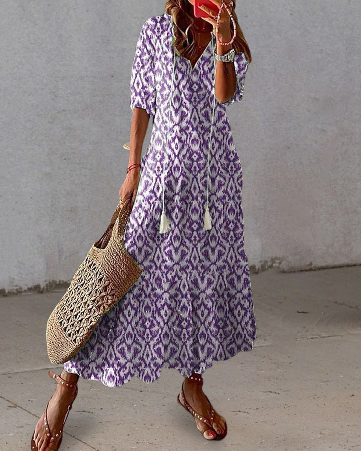 Dianna- Boho Bauchbedeckendes Kleid