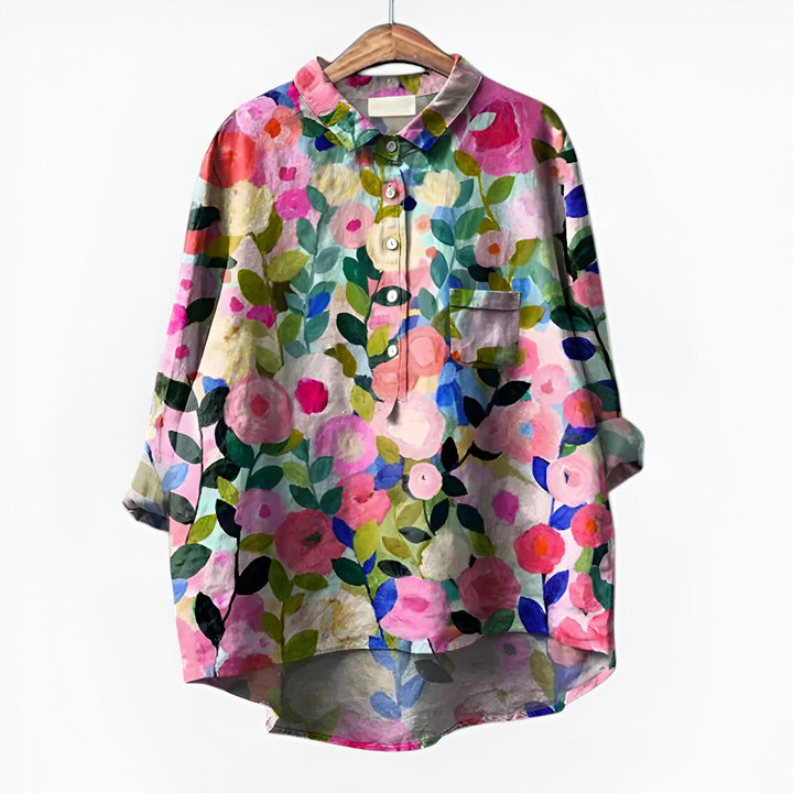 Maud| Bluse mit elegantem Blumenmuster