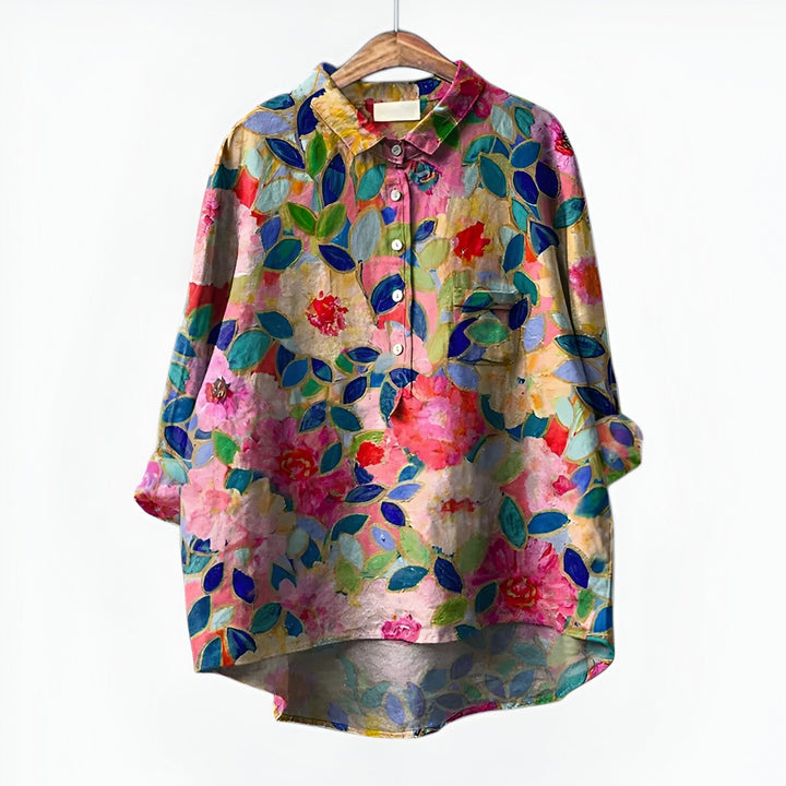 Maud| Bluse mit elegantem Blumenmuster
