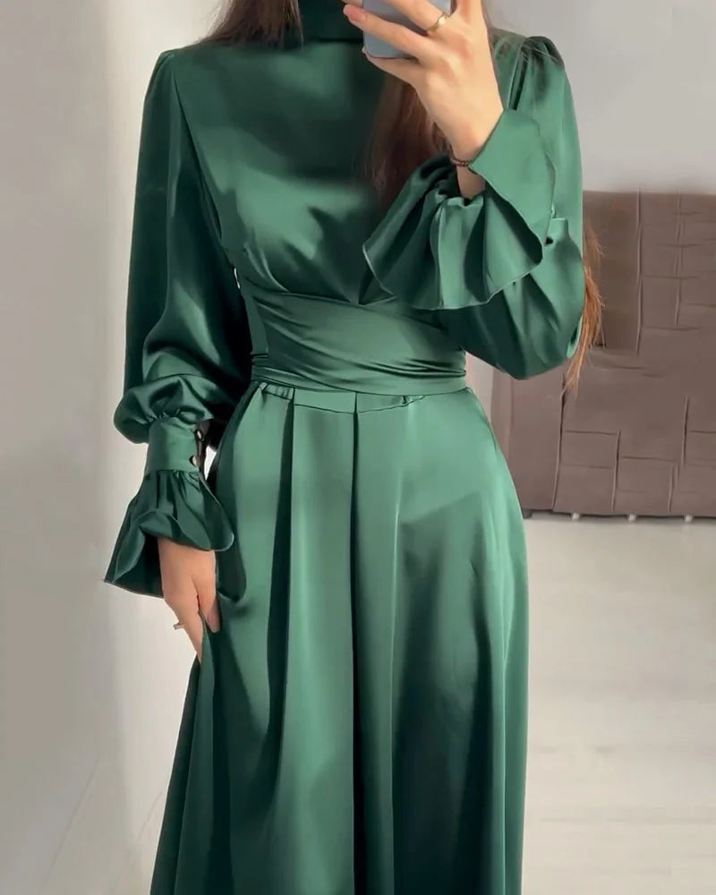 ItalianFrost - Satin Maxi Kleid