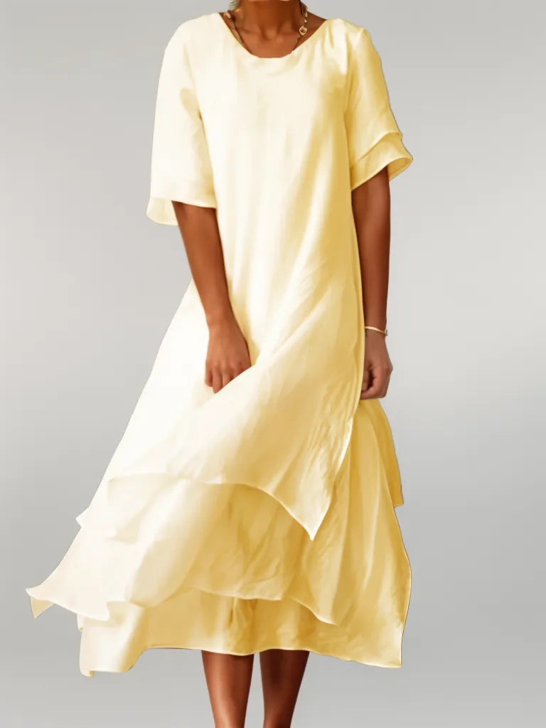 Eloise| Elegantes Lange Kleid aus Baumwolle