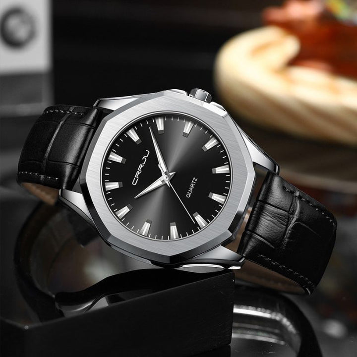 van Baerle - Casual minimalistisches Quarzarmbanduhr