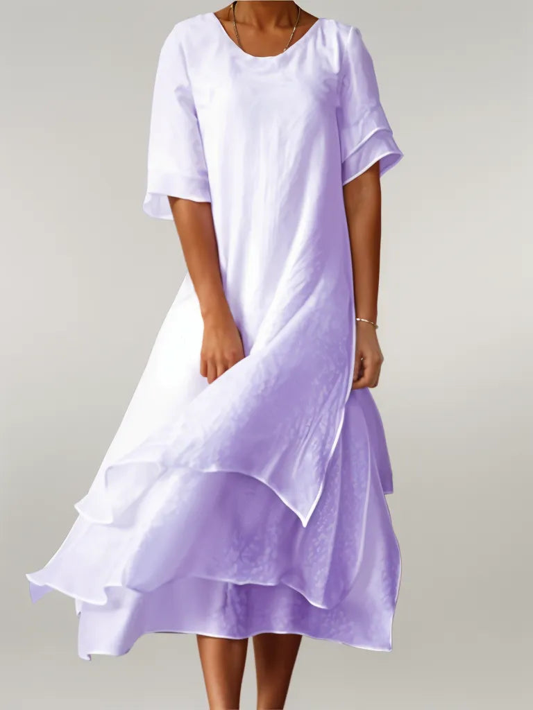 Eloise| Elegantes Lange Kleid aus Baumwolle