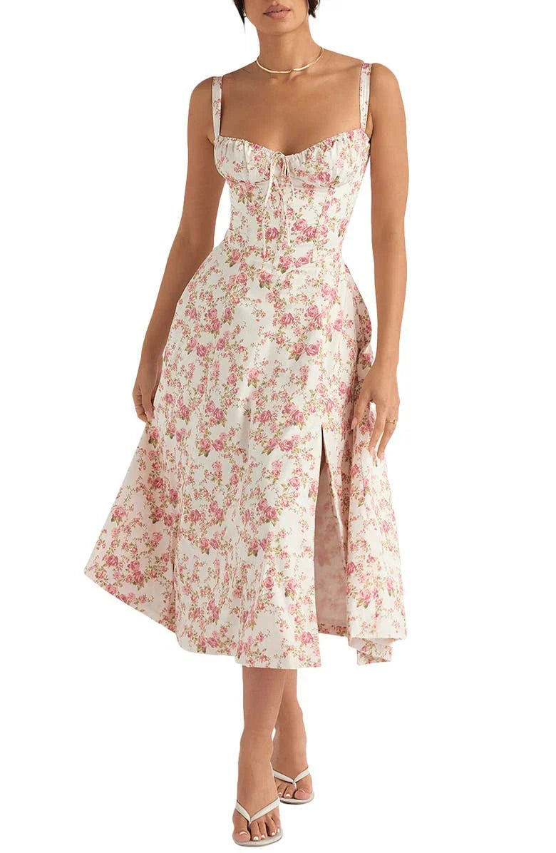 Midikleid ohne Ärmel Rosea