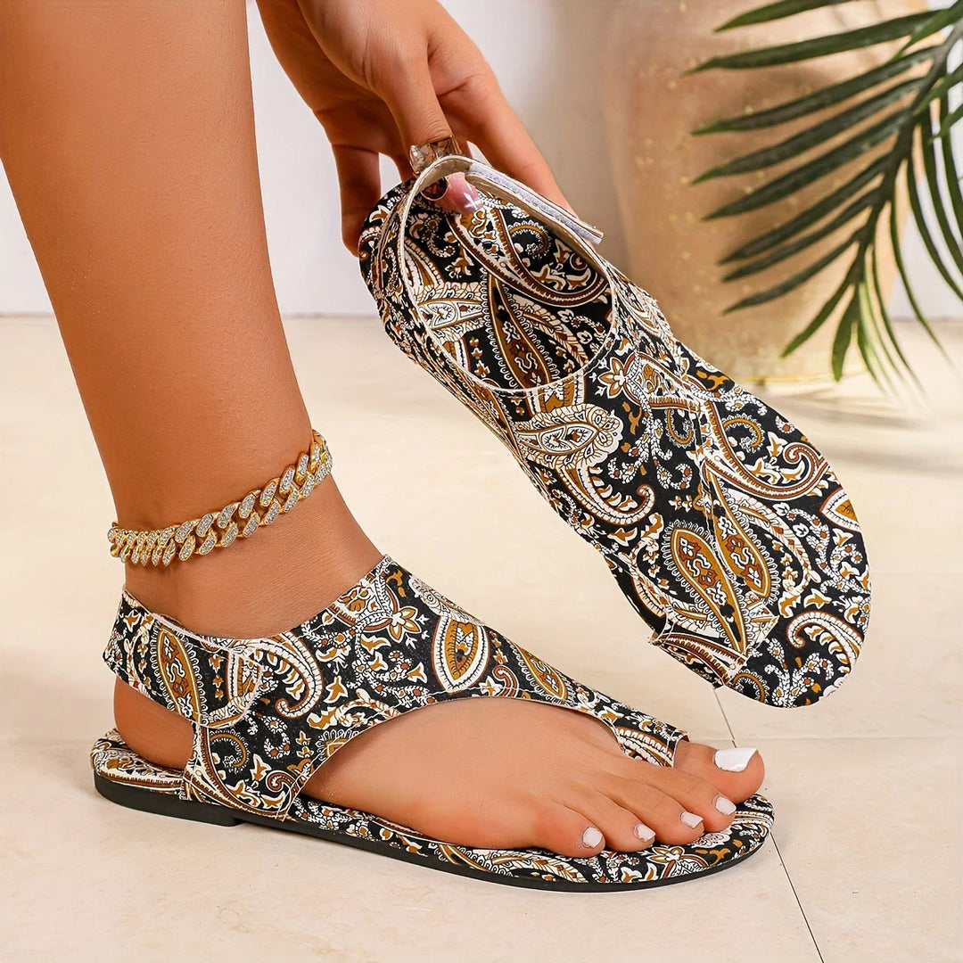 Riley - Vintage-Böhmische Sandalen