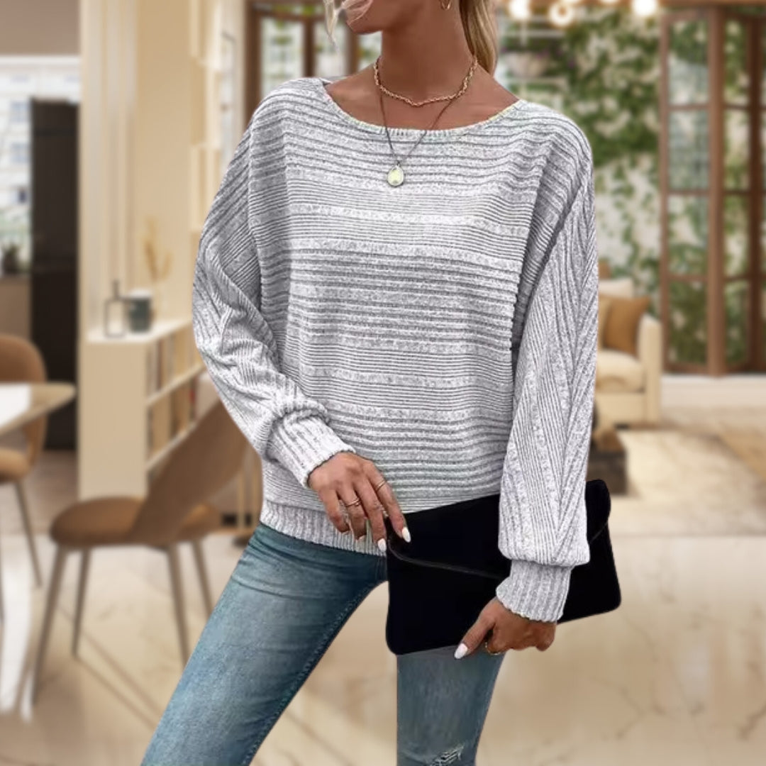 Anna  - Strukturierter Pullover für Damen