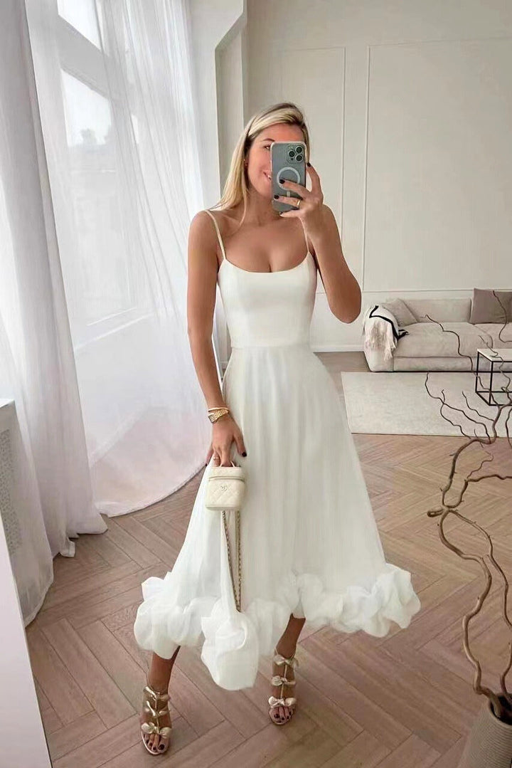 Elegantes zartes Rosenkleid