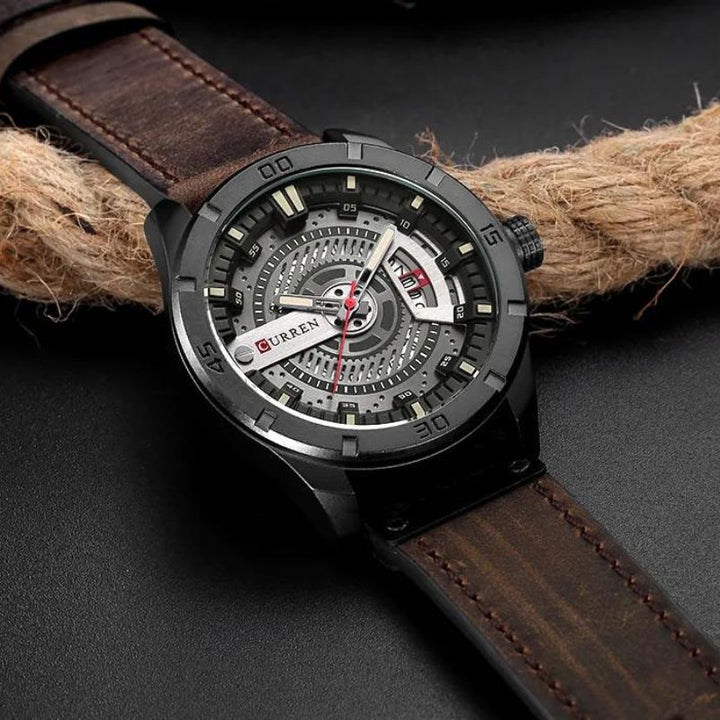 van Baerle- Sport Militär Herrenarmbanduhr mit Quarz