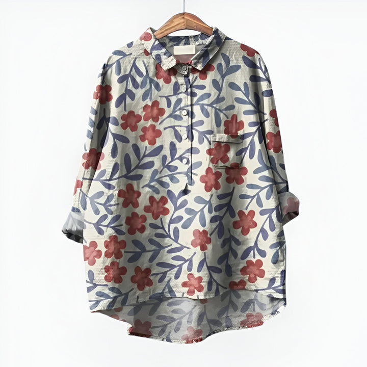 Maud| Bluse mit elegantem Blumenmuster