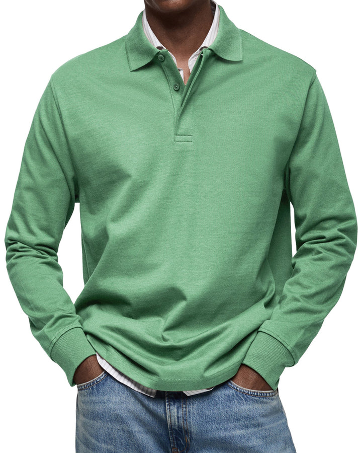 Jaro | Casual Langarm Polo-Shirt