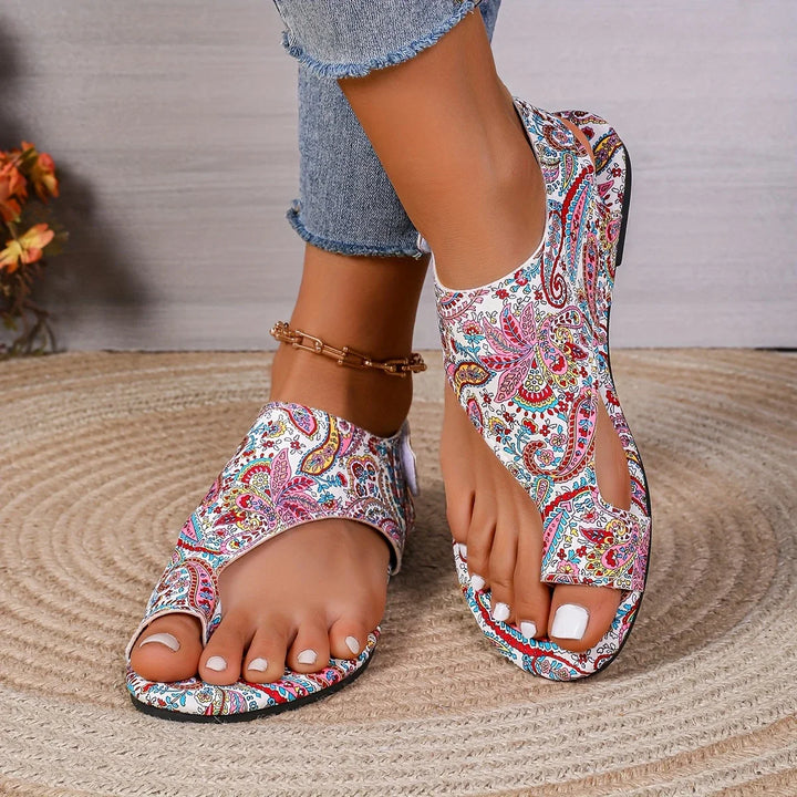 Riley - Vintage-Böhmische Sandalen