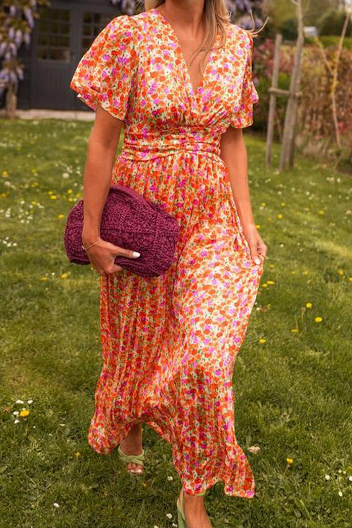 LUISE I FLORAL MAXIKLEID