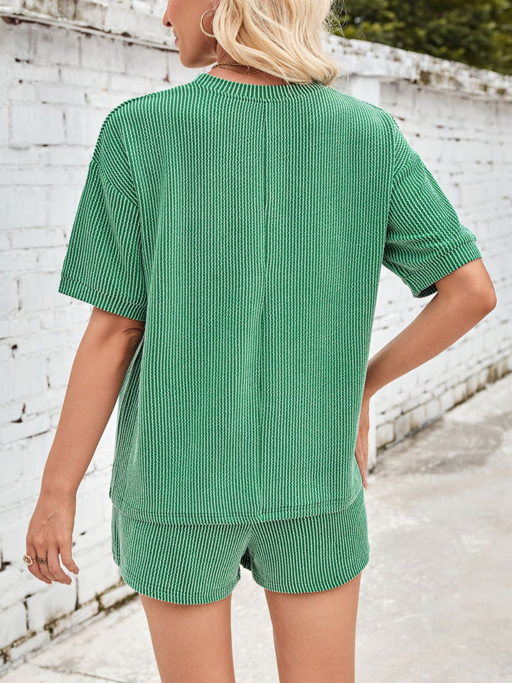 Jinte | Bequemes geripptes Loungewear-Set