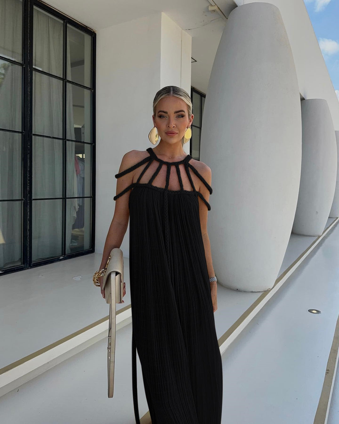 Jairah - Geflochtenes Boho-Kleid