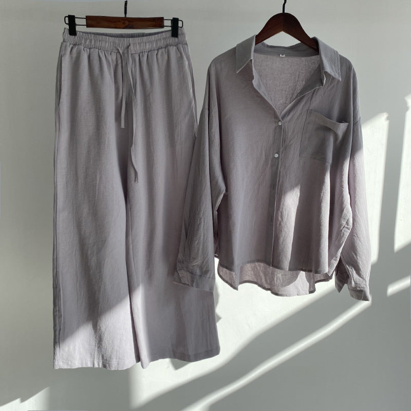 Halina | Gemütliches Entspannungs-Shirt & Hosen-Set
