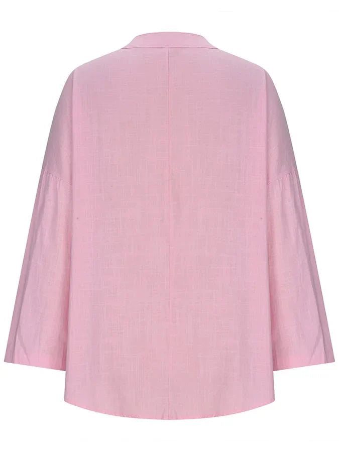Lina – Locker sitzendes Strandshirt mit langen Ärmeln