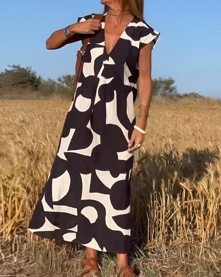 Aria – Bedrucktes Kleid mit Stil