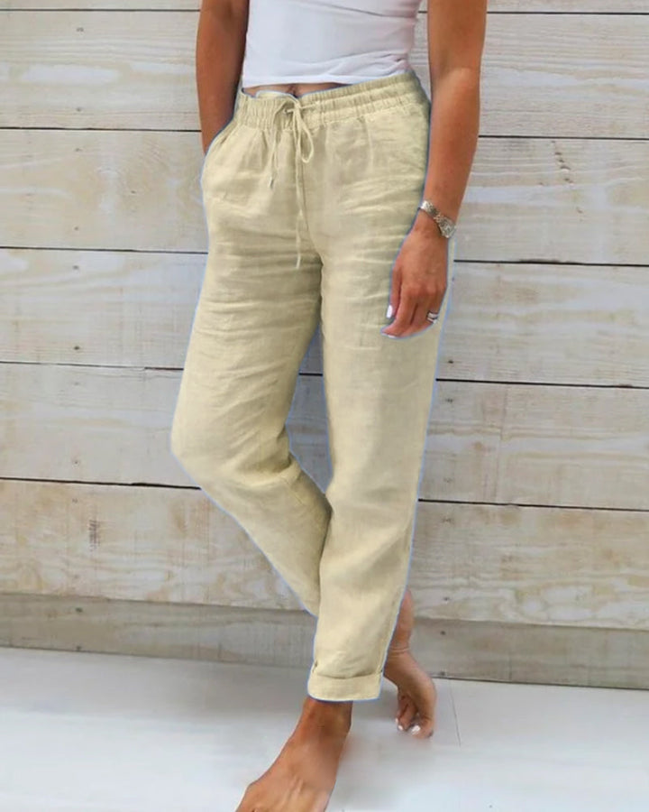 Lena | Bequeme Leinenhosen