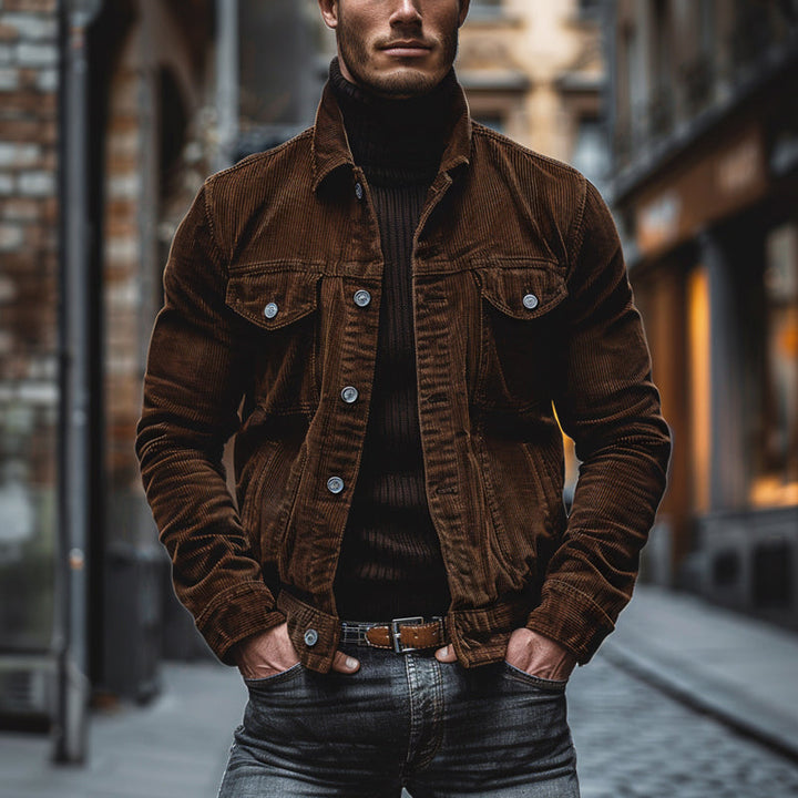 Yarden | Vintage Kordjacke einreihig