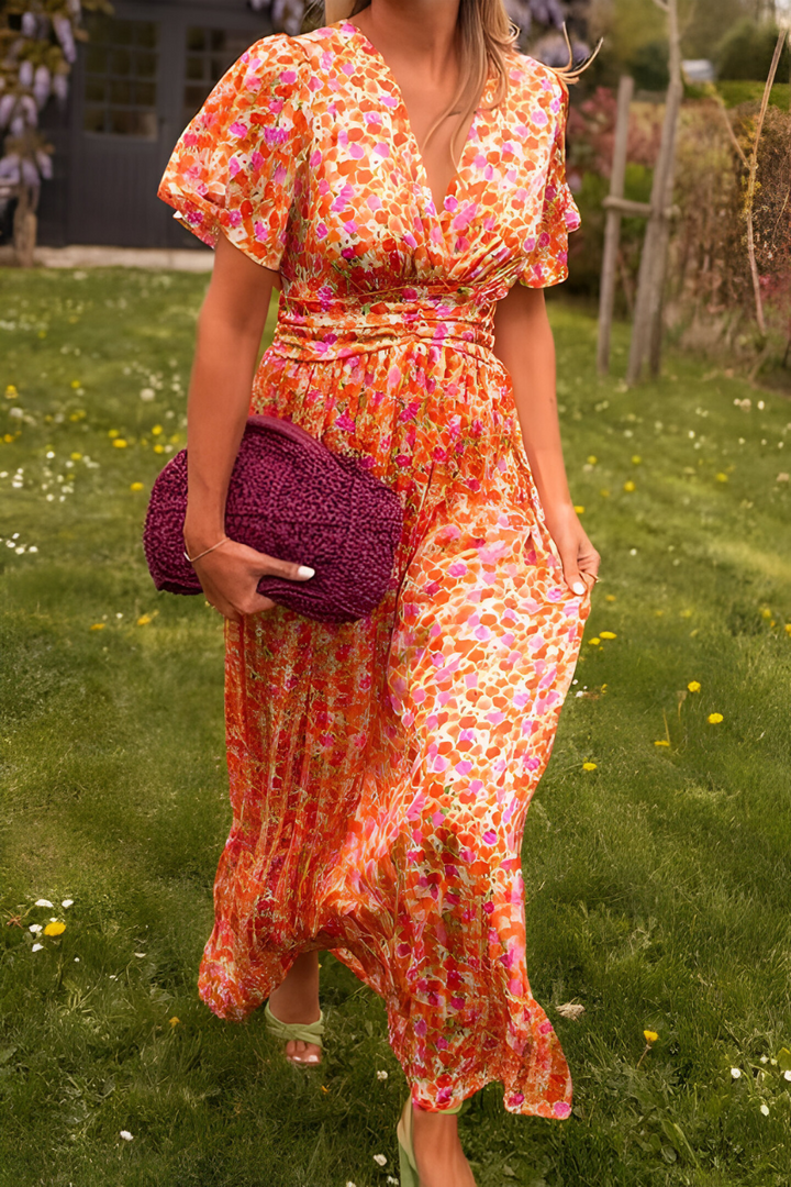 Anja | Maxikleid mit V-Ausschnitt