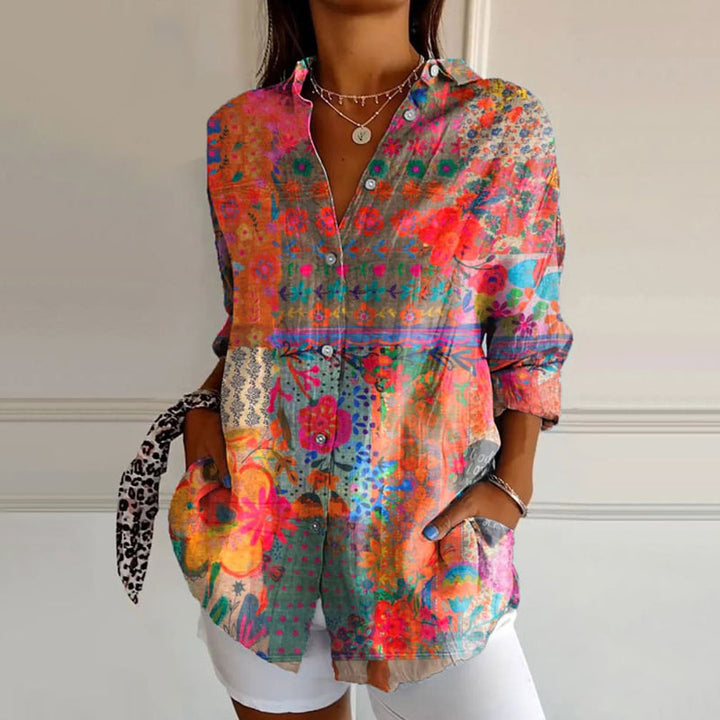 Anna  - Elegante Bluse mit floralem Druck