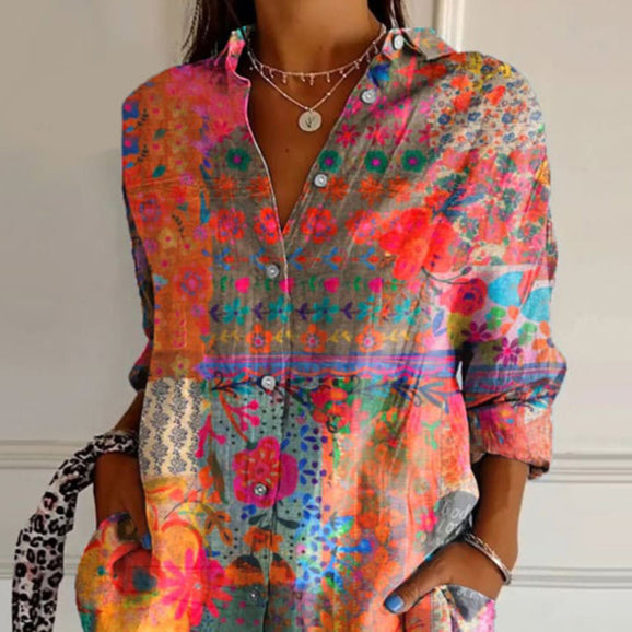 Anna  - Elegante Bluse mit floralem Druck