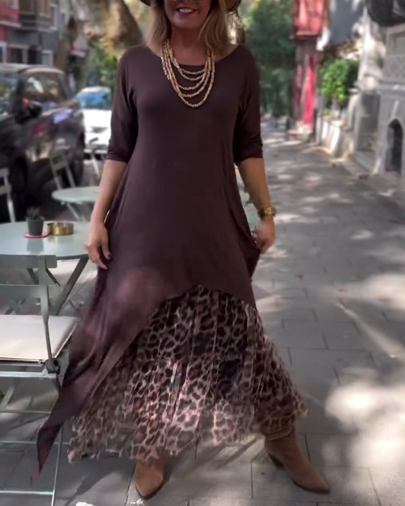 RAFFAELLA | Asymmetrisches Kleid mit langen Ärmeln und Tüll-Effektrock für einen eleganten und einzigartigen Look