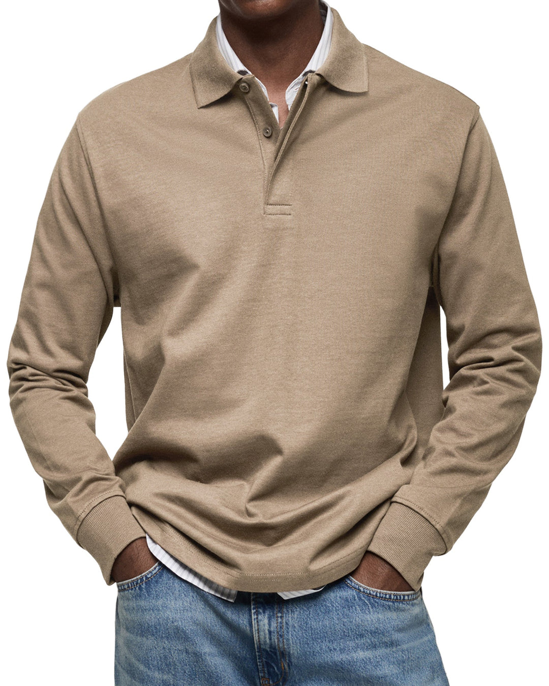 Jaro | Casual Langarm Polo-Shirt