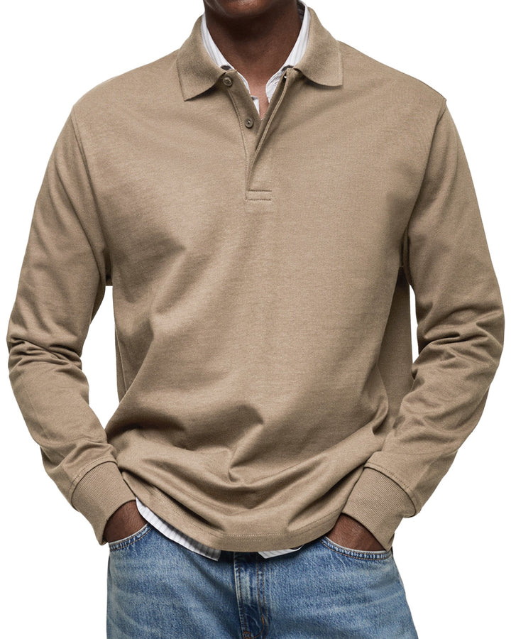 Jaro | Casual Langarm Polo-Shirt