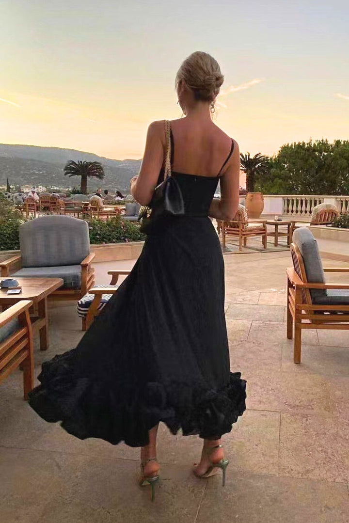 Elegantes zartes Rosenkleid