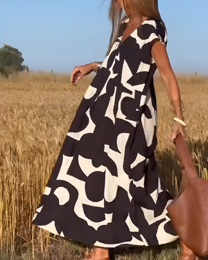 Aria – Bedrucktes Kleid mit Stil