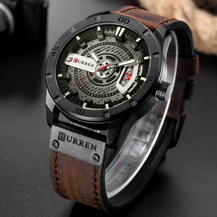 van Baerle- Sport Militär Herrenarmbanduhr mit Quarz