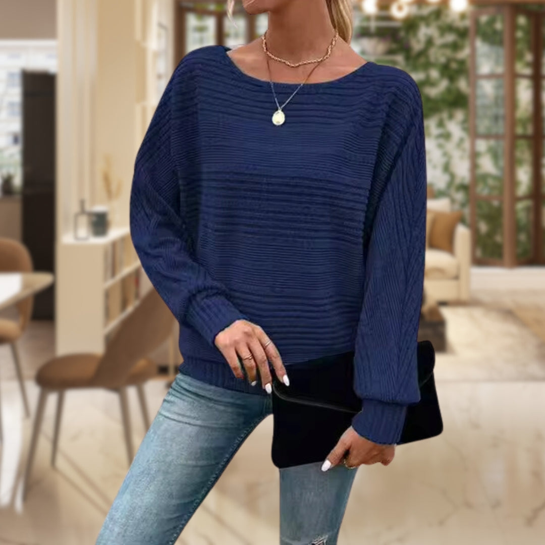 Anna  - Strukturierter Pullover für Damen