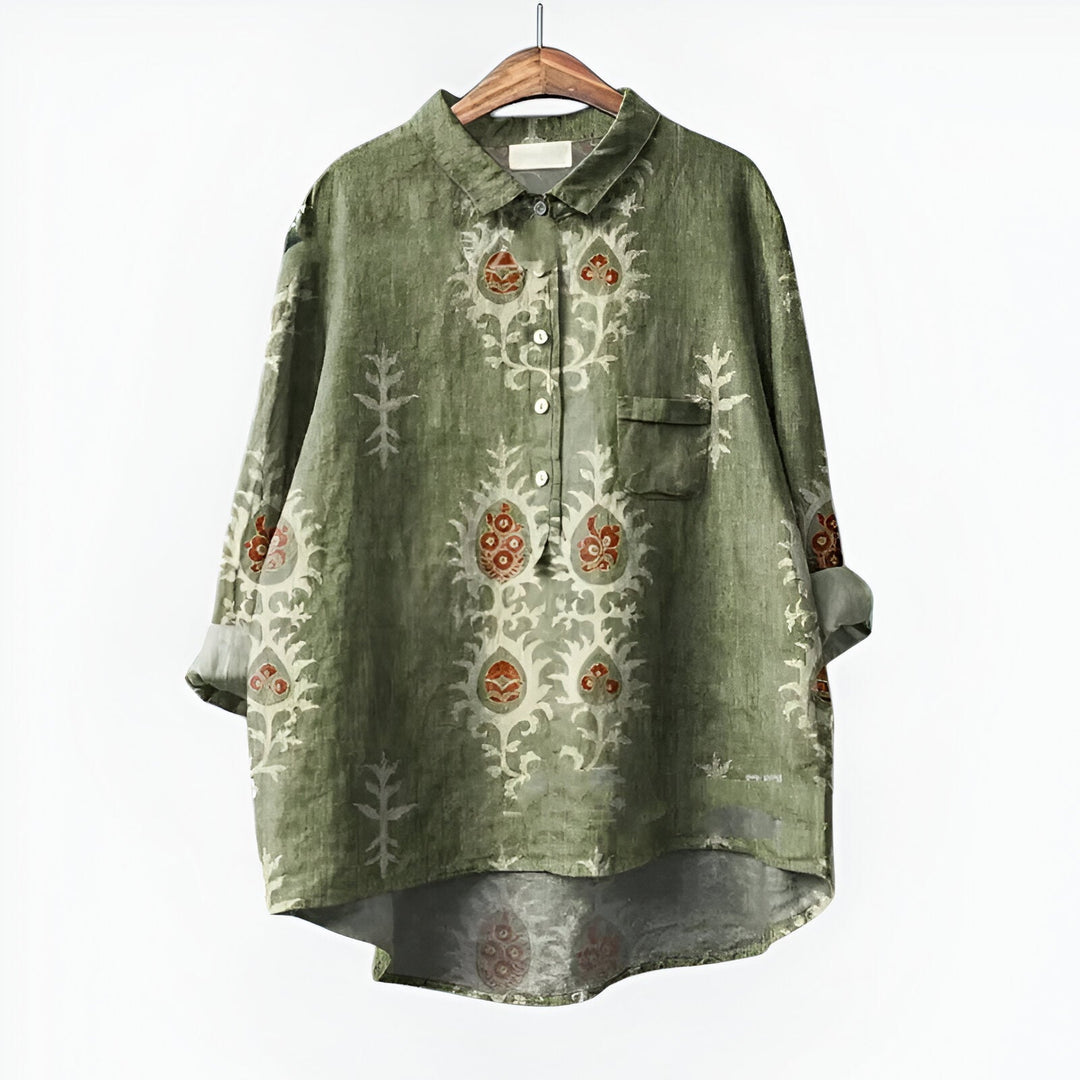 Maud| Bluse mit elegantem Blumenmuster