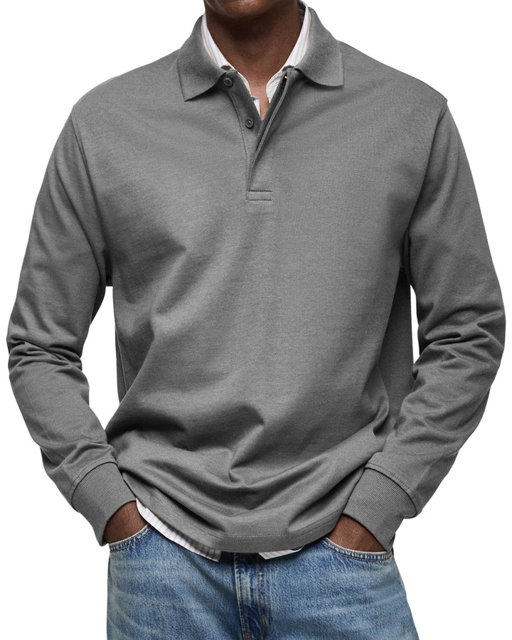 Jaro | Casual Langarm Polo-Shirt