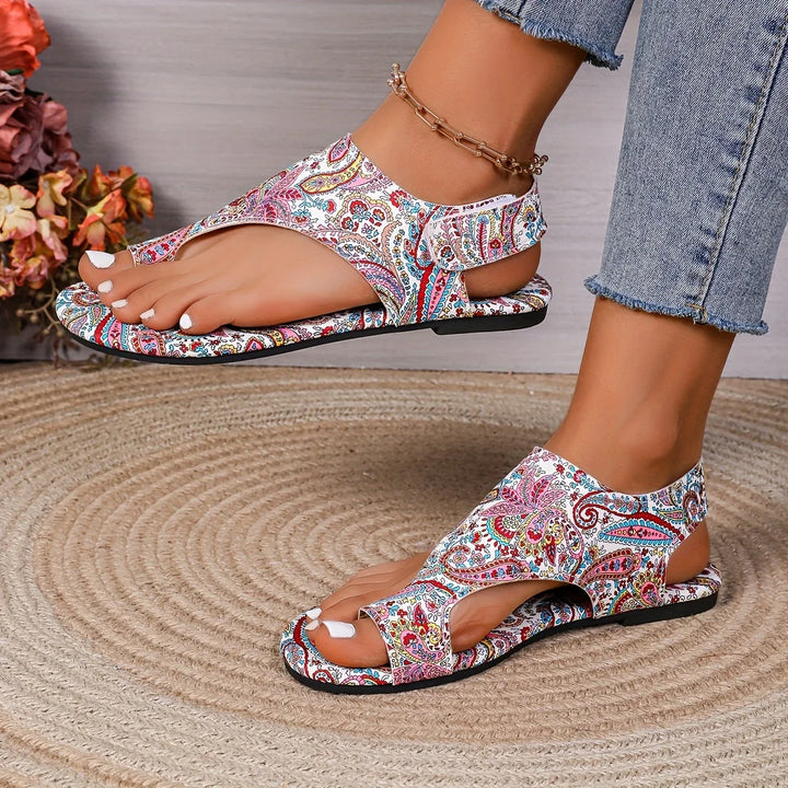 Riley - Vintage-Böhmische Sandalen