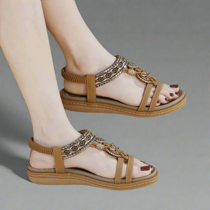 Felicitas | Handgefertigte Bohemian-Sandalen aus hochwertigem Material