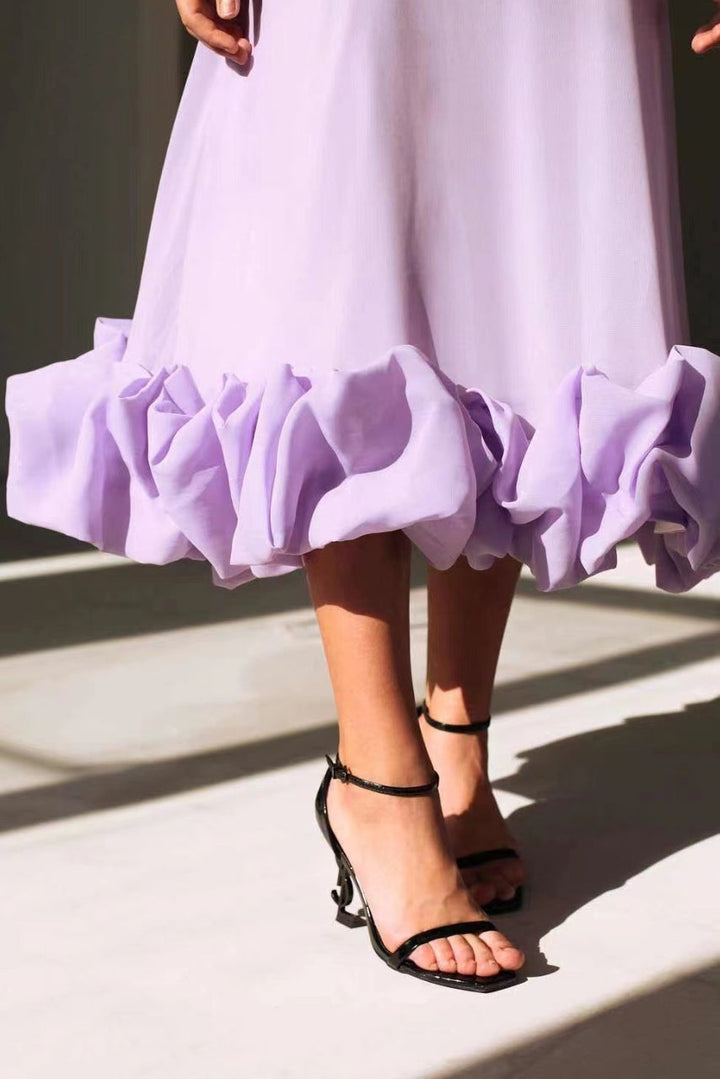 Elegantes zartes Rosenkleid