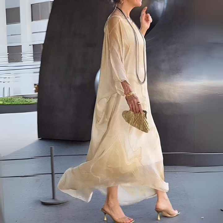 Laura  - Charmantes Seidenchiffonkleid