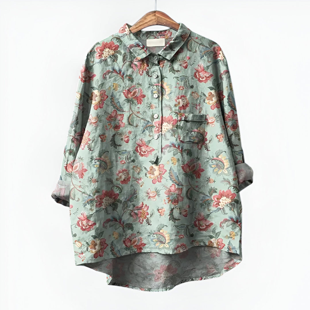 Maud| Bluse mit elegantem Blumenmuster