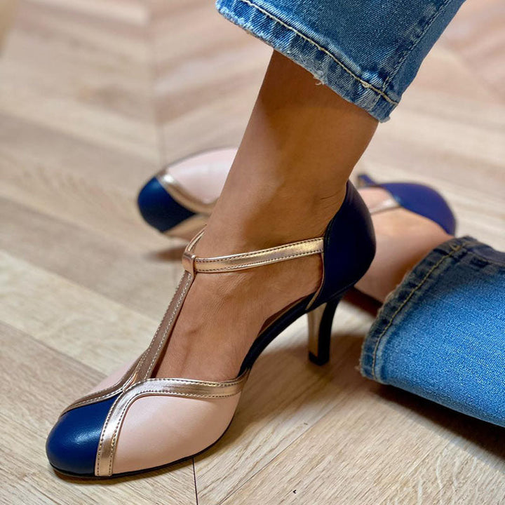 Laya  | T-Halsband mit T-Riemen, runder Zehenbereich, bunt und bequem