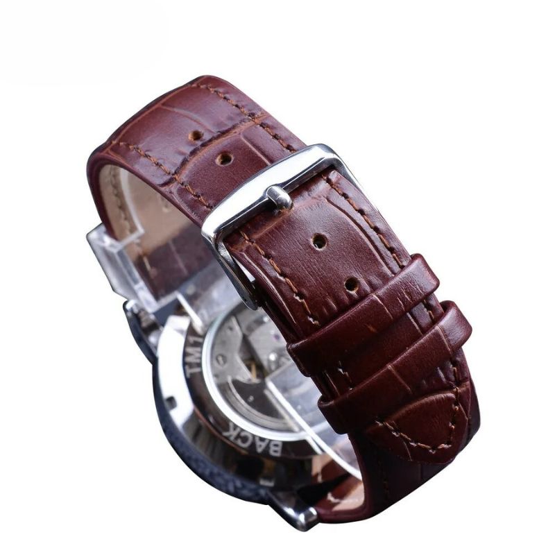 van Baerle- Mode Luxusschicht Leder Vollautomatisches Uhrwerk