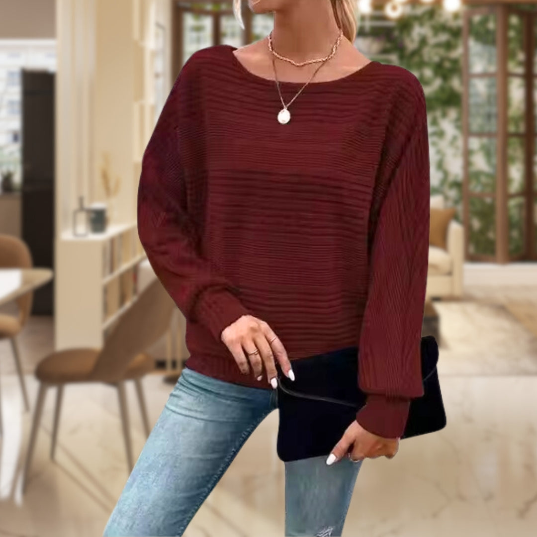 Anna  - Strukturierter Pullover für Damen