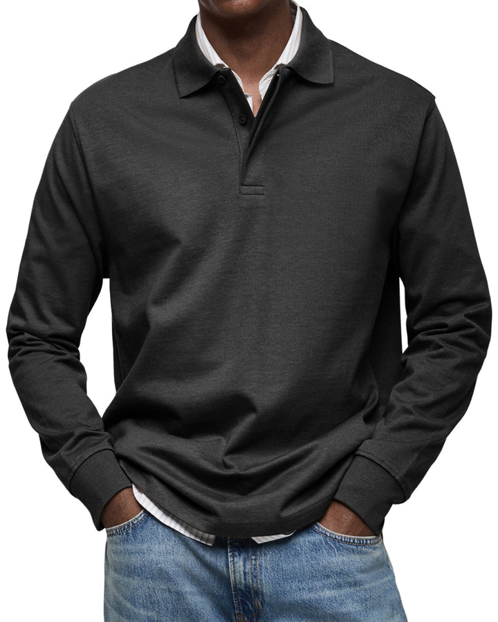 Jaro | Casual Langarm Polo-Shirt
