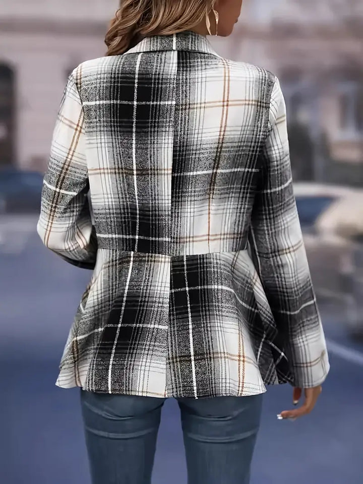 Lina- Eleganter karierter Blazer